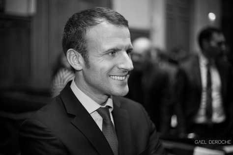 Portrait Emmanuel Macron, photographe entreprise Paris